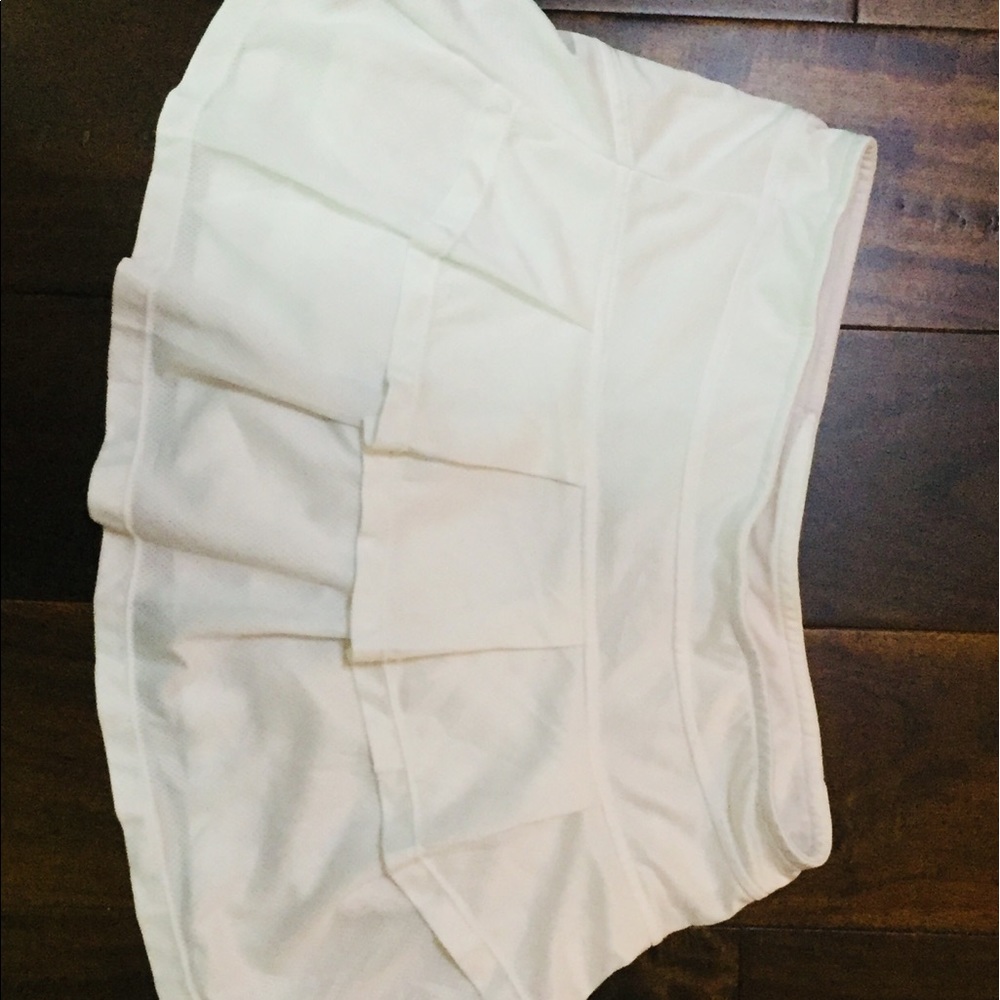 White tennis skirt girls size
